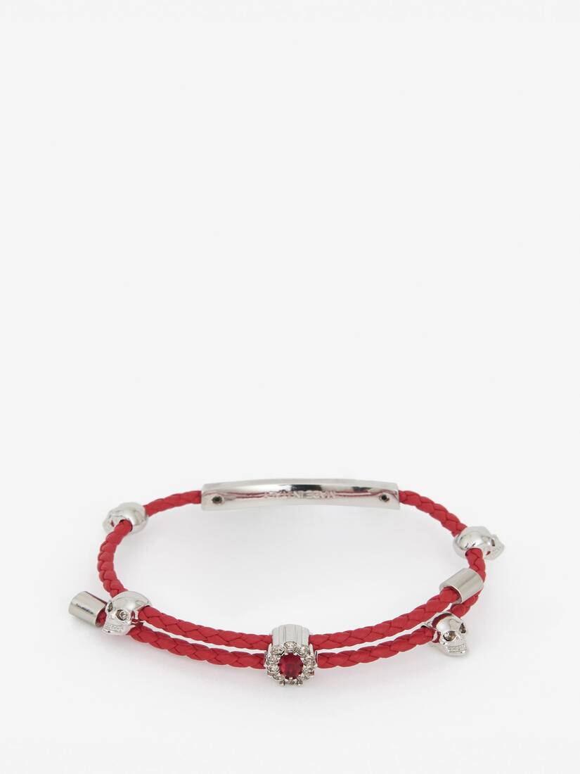 Pulsera Alexander McQueen Skull Friendship Mujer - Rojos - Mexico 139-DHUVSL